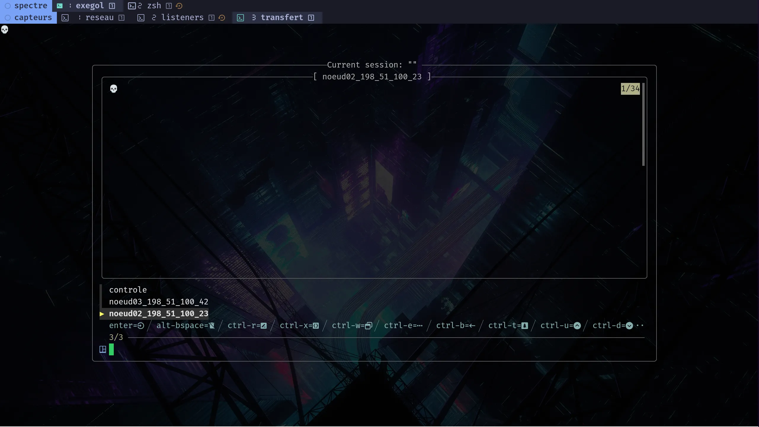 Sessions tmux multi-hôtes (tmuxp + tmux-sessionx)